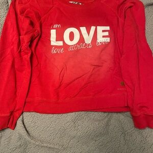 Red Love Graphic Women's Sweater